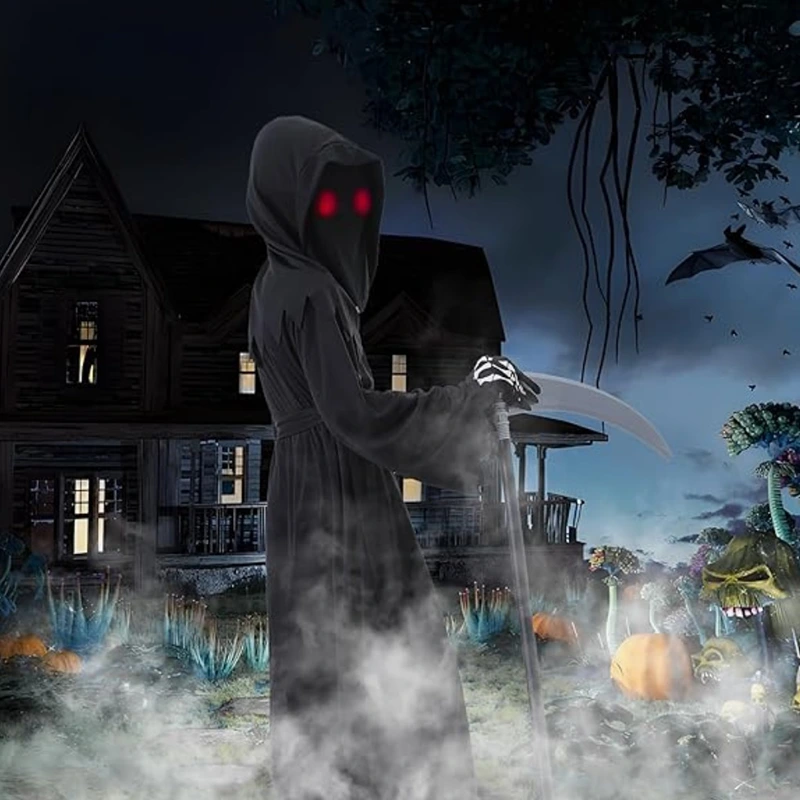 Halloween Cosplay Contest Kids Grim Reaper kostym
