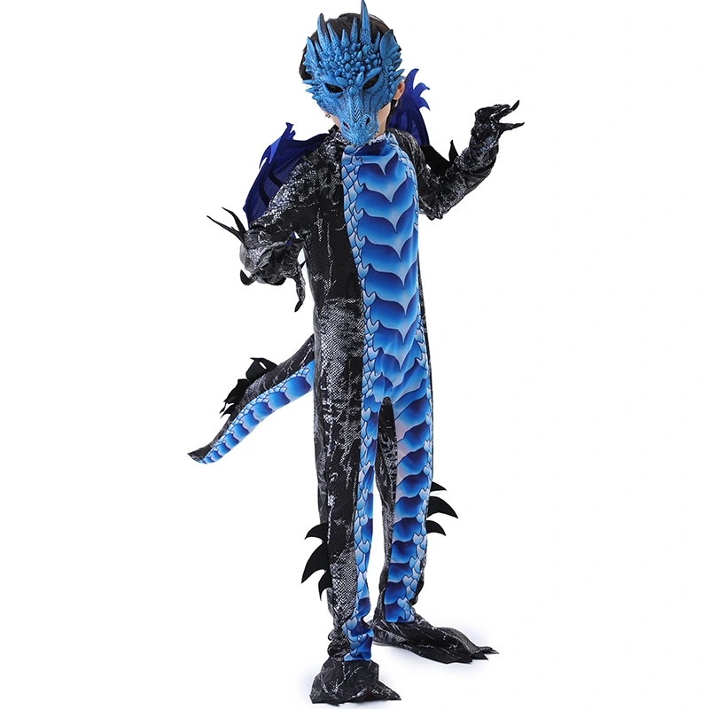 Storybook Character Day Hooded Kids Dragon Jumpsuit